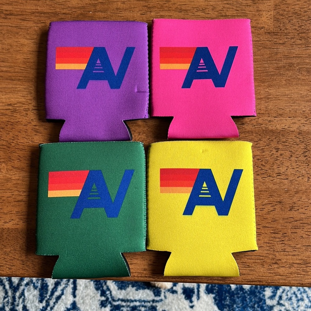 Set of 4 Aviator Nation drink cozies